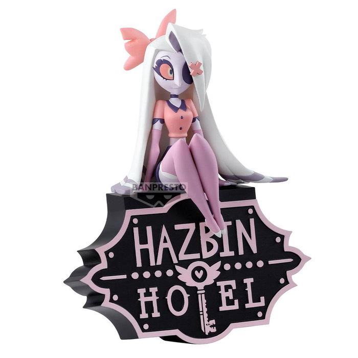 Banpresto Figura Monitor Top Hazbin Hotel Vaggie Versión B PVC Coleccionable para Borde de Pantalla
