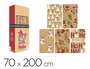 Basika Papel de regalo kraft Navidad diseños surtidos 70 x 200 cm