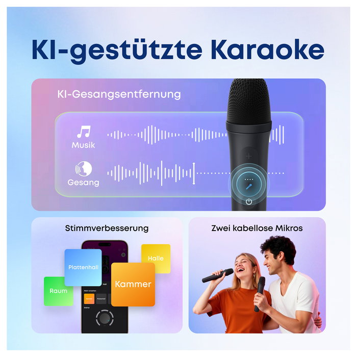 Anker Soundcore Rave 3S Bluetooth 200W Partybox AI Karaoke Negro