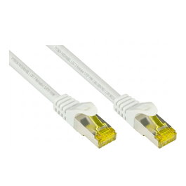 Python Cable de red Cat7 S/FTP 2 metros RJ-45 blanco libre de halógenos