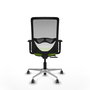 PIQUERAS Y CRESPO Silla de oficina Zulema con mecanismo Sincro/Traslack, Pistacho y Blanco