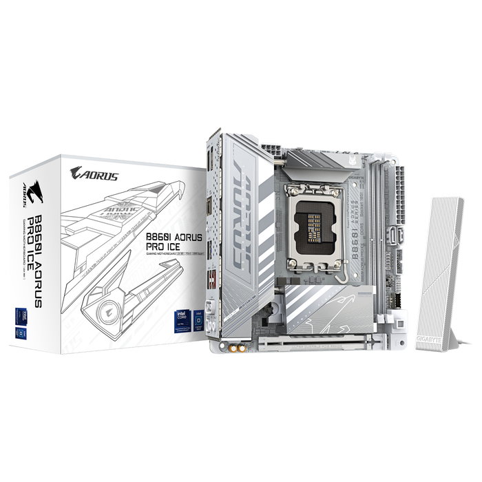 Gigabyte B860I AORUS PRO ICE Blanco Gigabyte B860I AORUS PRO ICE Blanco