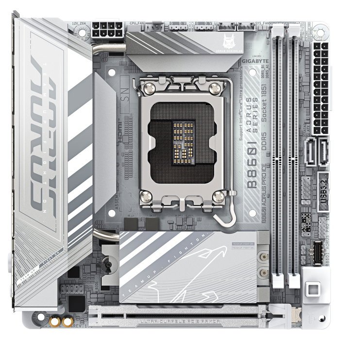 Gigabyte B860I AORUS PRO ICE Blanco Gigabyte B860I AORUS PRO ICE Blanco