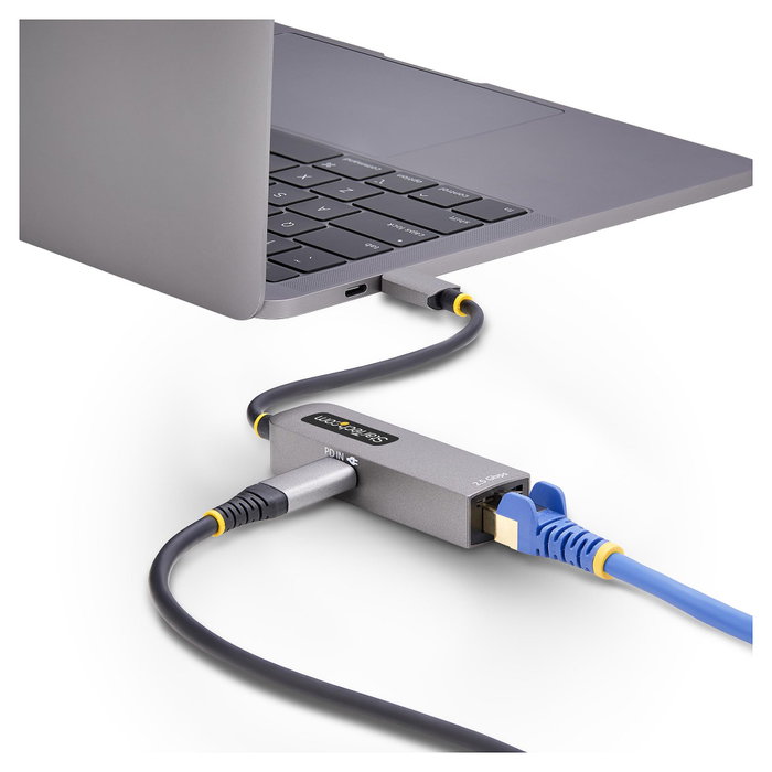 StarTech.com Adaptador USB-C a Ethernet 2,5 GbE con Power Delivery 100W Gris