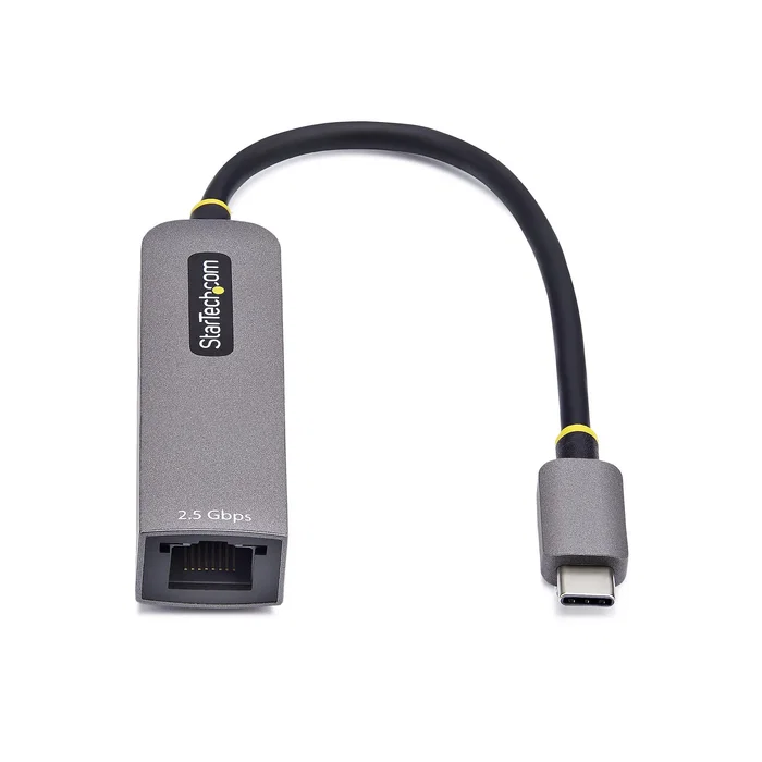 StarTech Adaptador 2GPD3-USB-C-ETHERNET USB-C a Ethernet 2.5GbE con PD de 100W para MacBook, Chromebook, Portátil, iPhone - Chipset Realtek - Compatible con Windows, macOS, Linux