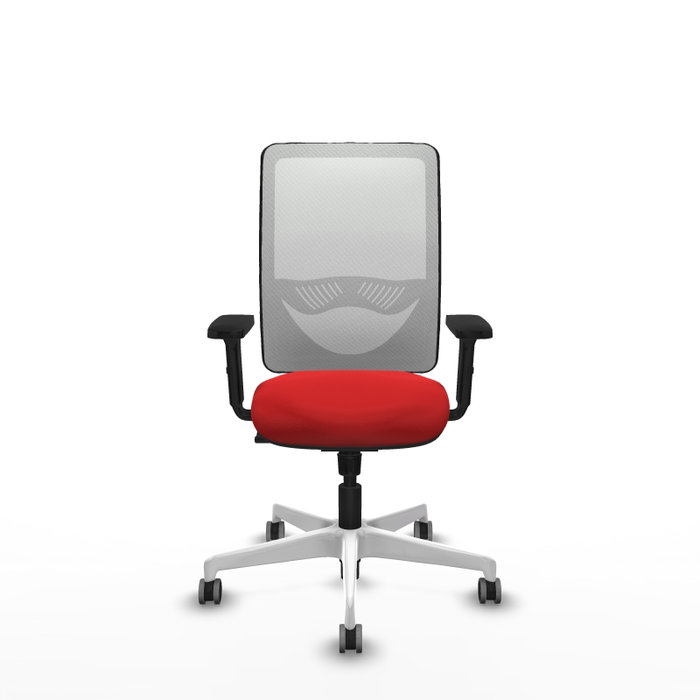 PIQUERAS Y CRESPO Silla de oficina Zulema con mecanismo Sincro, Rojo y Blanco PIQUERAS Y CRESPO Silla de oficina Zulema con mecanismo Sincro, Rojo y Blanco