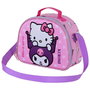 Hello Kitty Bolsa Portamerienda 3D Playful Infantil Rosa Isotérmica Asa Bandolera Ajustable y Cinta para Carrito