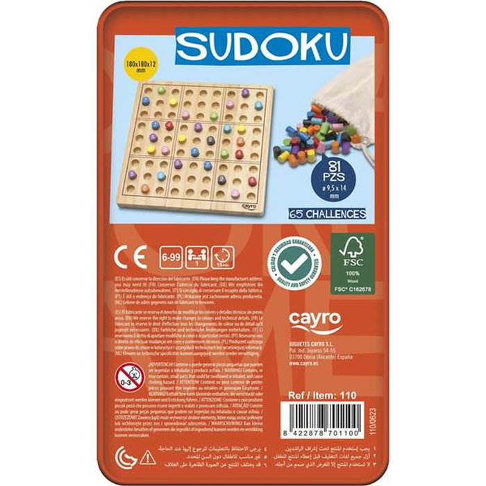 Cayro Juego Sudoku en caja de metal Cayro Juego Sudoku en caja de metal