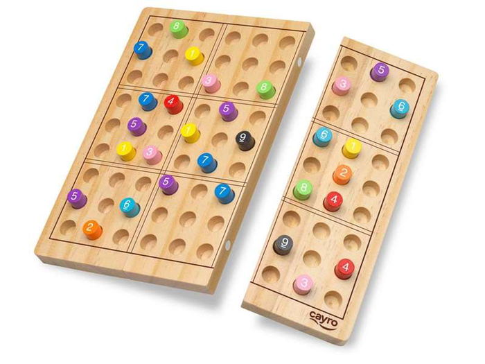 Cayro Juego Sudoku en Caja de Metal con 81 Piezas, Medidas 18x18x1.2 cm