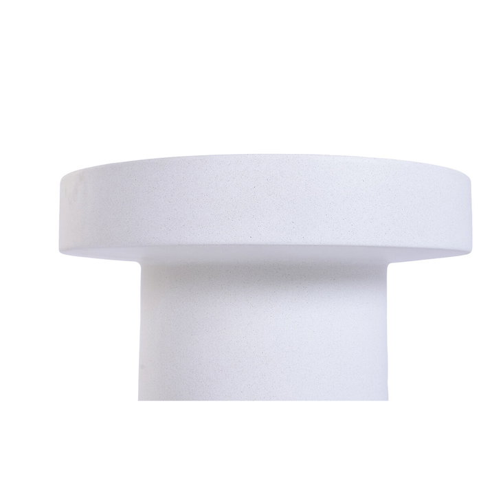 DKD Home Decor Set de 2 Mesas Auxiliares de GRC 60x60x50 cm Blanco