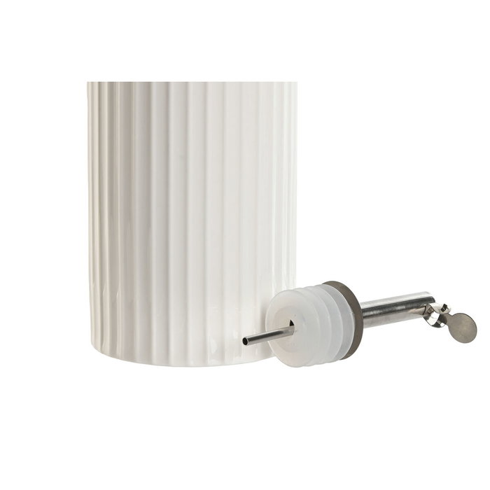 DKD Home Decor Aceitera de Porcelana e Inox 350ml Blanco DKD Home Decor Aceitera de Porcelana e Inox 350ml Blanco