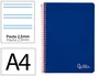 Liderpapel Cuaderno Espiral A4 Witty Tapa Dura 80 Hojas 90gr Pauta 2,5mm con Margen Color Azul Oscuro