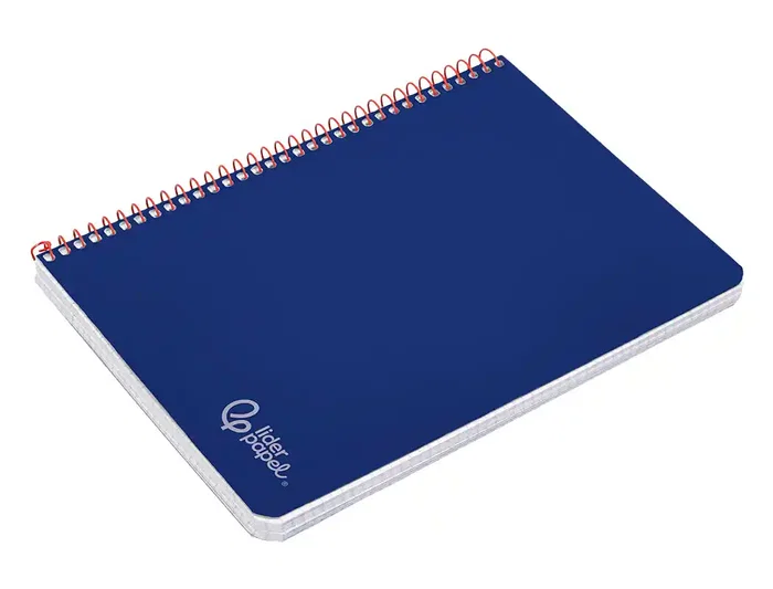 Liderpapel Cuaderno Espiral A4 Witty Tapa Dura 80 Hojas 90gr Pauta 2,5mm con Margen Color Azul Oscuro