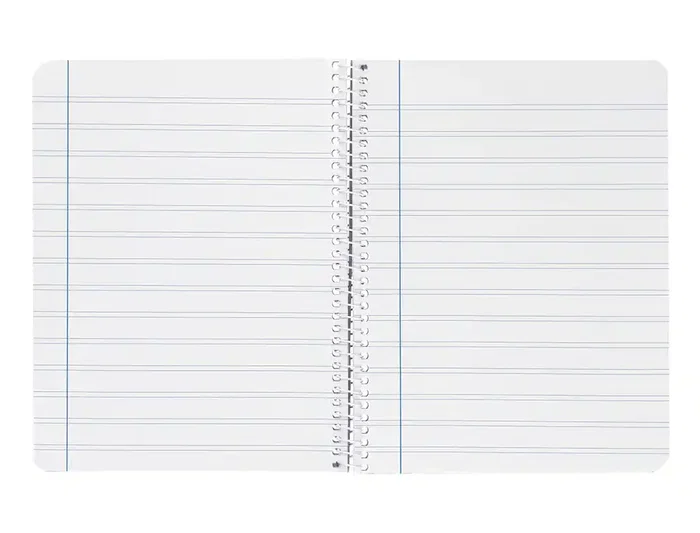 Liderpapel Cuaderno Espiral A4 Witty Tapa Dura 80 Hojas 90gr Pauta 2,5mm con Margen Color Azul Oscuro