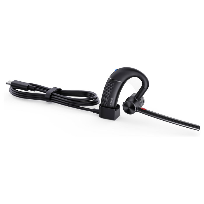 Yealink Auriculares Bluetooth BH71 Lite para Oficina, Inalámbricos y Alámbricos, Gancho de Oído, Negro, 10h Autonomía, Bluetooth 5.3, USB-C, 18g