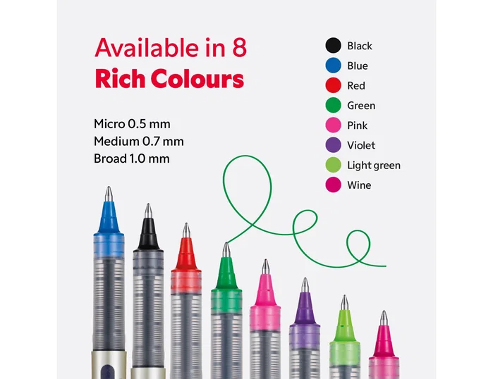 Uni-Ball Rollerball Eye UB-157E 0,7mm Negro Caja 12 UD