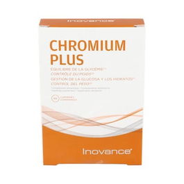 INOVANCE Chromium 60 Comp. Suplemento de Cromo, Vitaminas B y Zinc para la Gestión de Azúcares