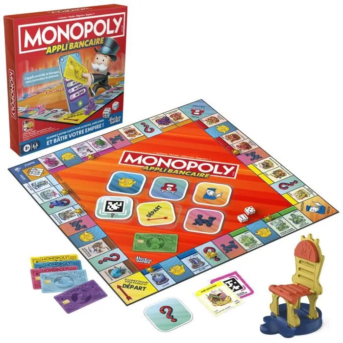 Hasbro Gaming Monopoly Banking App Juego de Mesa con Aplicación para Dispositivos Inteligentes a partir de 8 Años