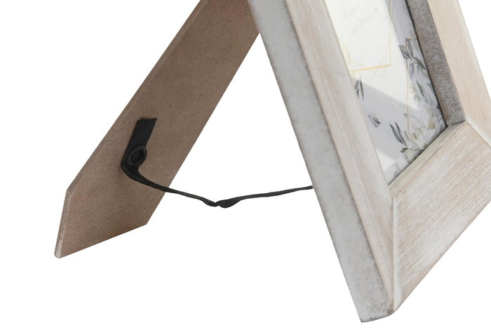 Marco Foto 10X15 Alpino DKD Home Decor Blanco Beige 1.5 x 20 x 15 cm (6 Unidades)