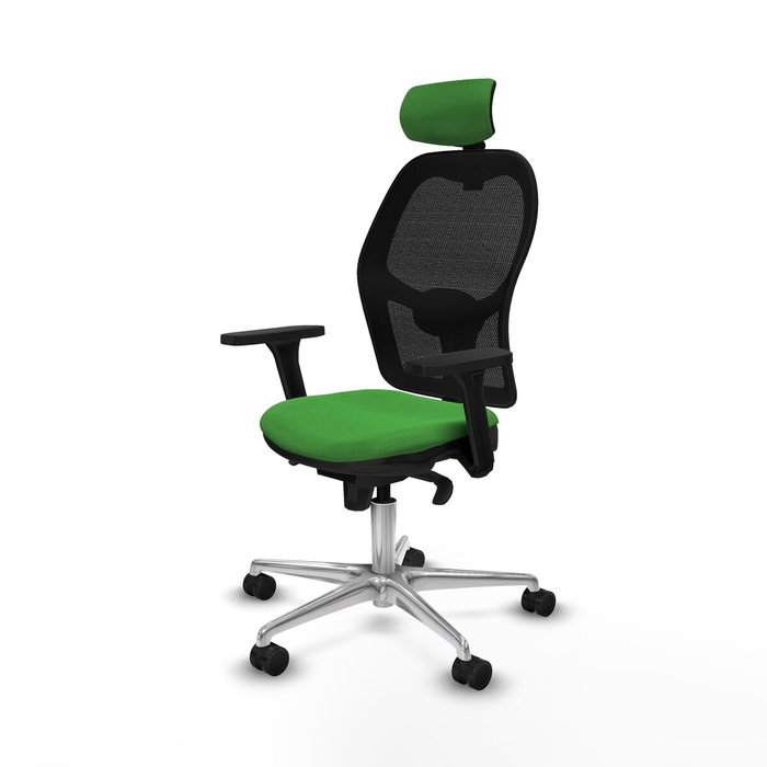 PIQUERAS Y CRESPO Silla de oficina Jorquera con mecanismo Sincro, Verde y Negro PIQUERAS Y CRESPO Silla de oficina Jorquera con mecanismo Sincro, Verde y Negro