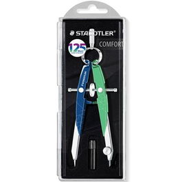Staedtler Compás Metálico De Precisión Mars Con Ajuste Por Rueda Azul-Verde Menta (Set de 5) (Set de 5)