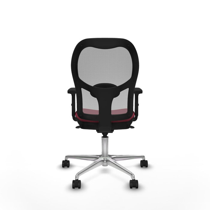 PIQUERAS Y CRESPO Silla de oficina Jorquera con mecanismo Sincro, Tela Granate y Malla Gris PIQUERAS Y CRESPO Silla de oficina Jorquera con mecanismo Sincro, Tela Granate y Malla Gris