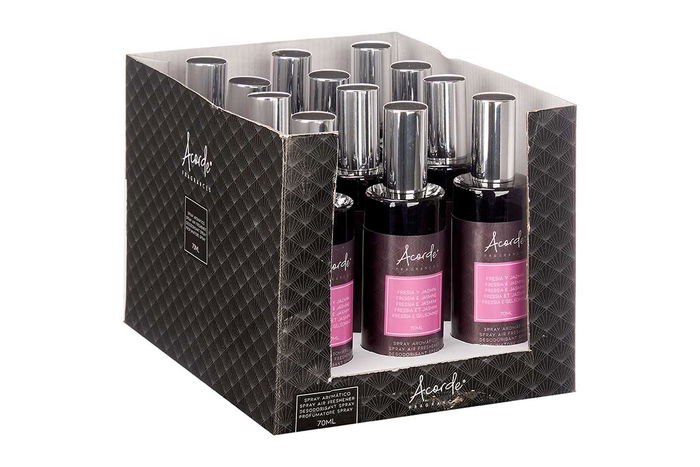 Acorde Aroma Hogar 70 ml Fresia y Jazmín Fragancia para el Hogar 4.5 x 16 x 4.5 cm (Set de 12)