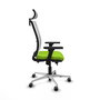 PIQUERAS Y CRESPO Silla de oficina Haches con mecanismo Sincro/Traslack Pistacho y Blanco