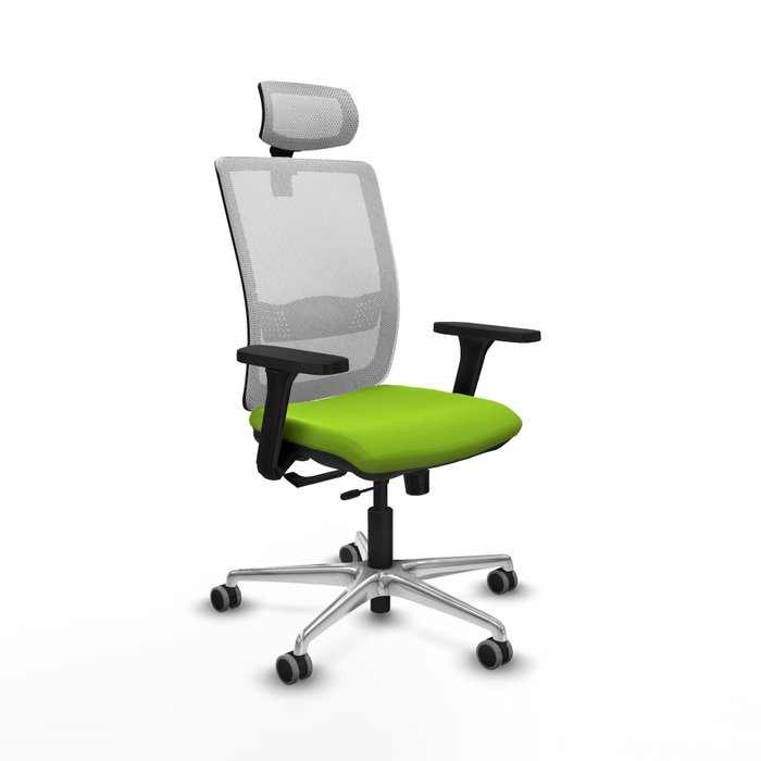 PIQUERAS Y CRESPO Silla de oficina Haches con mecanismo Sincro/Traslack Pistacho y Blanco PIQUERAS Y CRESPO Silla de oficina Haches con mecanismo Sincro/Traslack Pistacho y Blanco