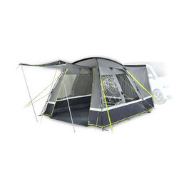 High Peak Tienda de Campaña Busvorzelt Trentino 2.0 para Vehículo, Grupo, Gris Lima, Incluye Mosquitera y Ventilación, Ref. Trentino 2.0 (grau/limette)