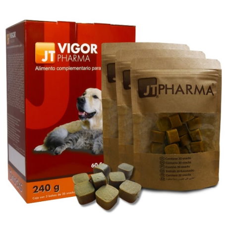 Vigor Pharma Snacks 240 gr (3 paquetes de 20 unidades de 4 gr) Vigor Pharma Snacks 240 gr (3 paquetes de 20 unidades de 4 gr)