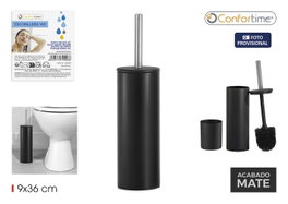 Confortime Escobillero WC Inox Black
