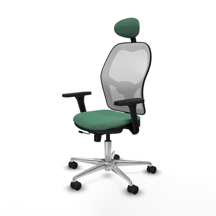 PIQUERAS Y CRESPO Silla de oficina Jorquera Verde esmeralda y Blanco PIQUERAS Y CRESPO Silla de oficina Jorquera Verde esmeralda y Blanco