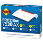 FRITZ!Box 7530 AX Router WiFi 6 Dual-Band con DSL, 4 puertos Gigabit Ethernet, VoIP DECT y soporte 3G, Color Blanco
