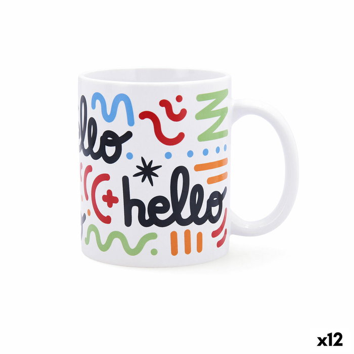 Quid Mug Cerámico Comic Blanco 33 cL (12 Unidades)带来