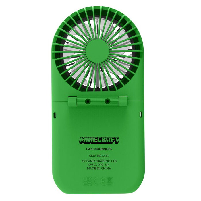 OTL TECHNOLOGIES Mini Ventilador plegable 3D Minecraft Portatil USB Recargable 2 Velocidades OTL TECHNOLOGIES Mini Ventilador plegable 3D Minecraft Portatil USB Recargable 2 Velocidades