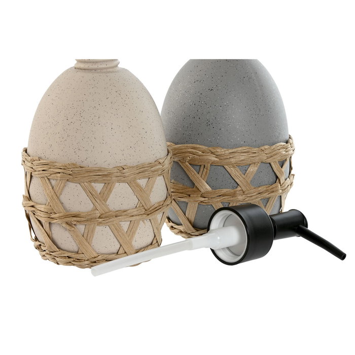 DKD Home Decor Dosificador Dolomite Fibra 320 ml (Pack de 2, Surtido Crema y Gris) DKD Home Decor Dosificador Dolomite Fibra 320 ml (Pack de 2, Surtido Crema y Gris)