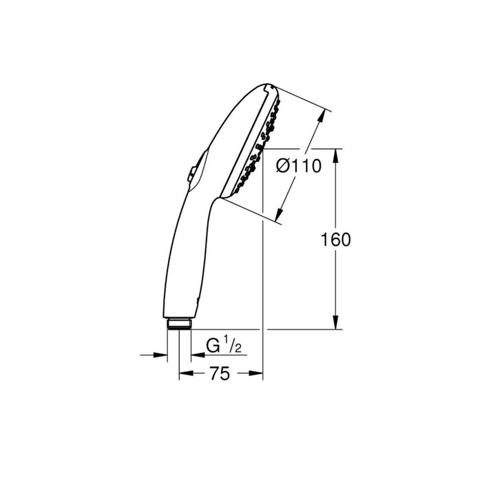 Grohe Tempesta 110 Alcachofa de Mano con 3 Tipos de Spray Grohe Tempesta 110 Alcachofa de Mano con 3 Tipos de Spray