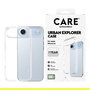 PanzerGlass CARE by Urban Explorer - Funda Protectora Transparente, Antigolpes y Antiamarilleamiento, para Apple iPhone Air, de Policarbonato Reciclado 100%