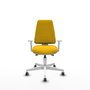 PIQUERAS Y CRESPO Silla de oficina Elche con mecanismo Asincro, Amarillo