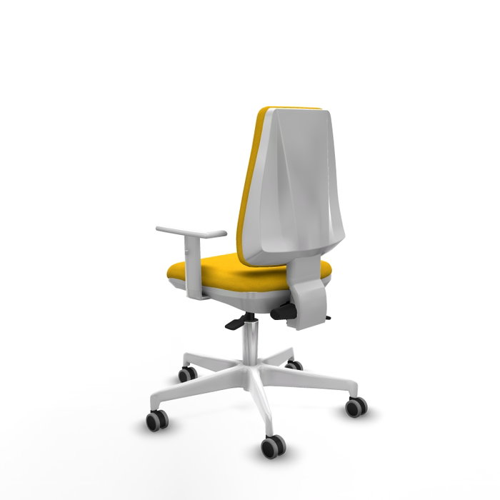 PIQUERAS Y CRESPO Silla de oficina Elche con mecanismo Asincro, Amarillo PIQUERAS Y CRESPO Silla de oficina Elche con mecanismo Asincro, Amarillo