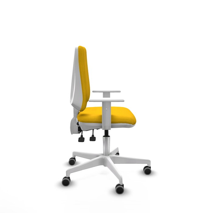 PIQUERAS Y CRESPO Silla de oficina Elche con mecanismo Asincro, Amarillo PIQUERAS Y CRESPO Silla de oficina Elche con mecanismo Asincro, Amarillo