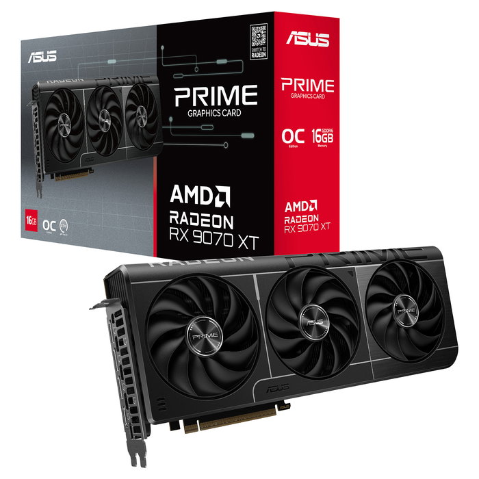 ASUS RX 9070 XT OC 16GB GDDR6 3 Ventiladores Tarjeta Gráfica