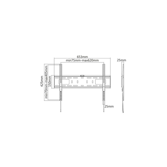 reflecta PLANO Flat 70-6040 Soporte de pared para TV