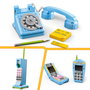 LEGO Creator 31174 Set de Construcción Teléfono Retro 3en1 con Disco Giratorio y Notas Adhesivas, Juguete de Decoración para +8 Años