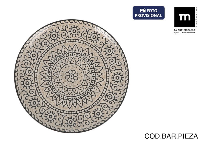 Inde Plato Llano 'Sole' Monaco Brillo 26 cm, 26 x 26 x 2 cm, Colección Sole (6 Unidades) Inde Plato Llano 'Sole' Monaco Brillo 26 cm, 26 x 26 x 2 cm, Colección Sole (6 Unidades)