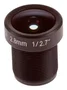 Axis Lente M12 2.8mm F1.2 Objetivo Gran Angular 170° para Cámaras M3905-R, P3905-R Mk III - Interfaz M12, Interior, Negro