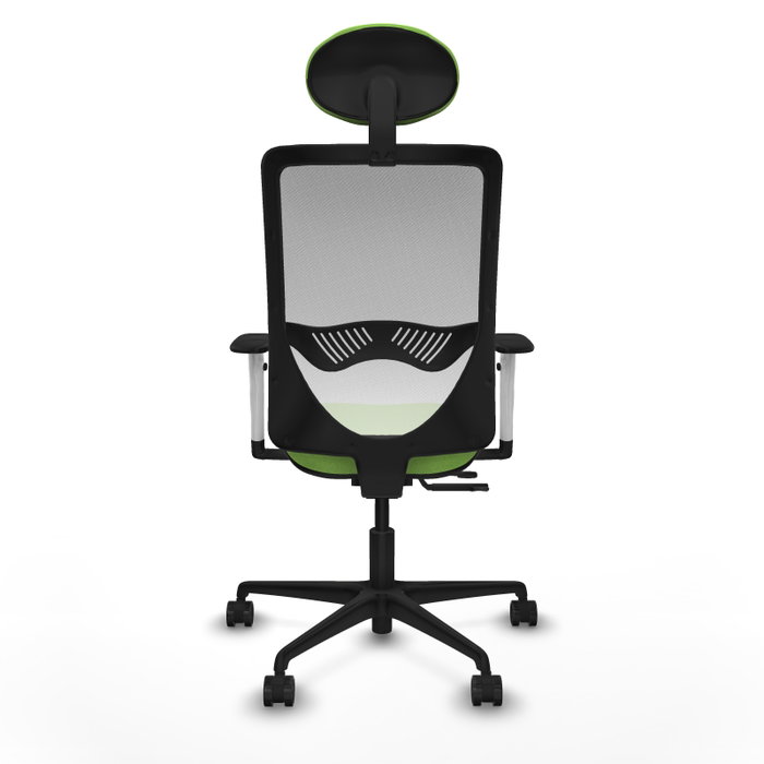 PIQUERAS Y CRESPO Silla de oficina Zulema con mecanismo Sincro/Traslack, color Pistacho y Blanco PIQUERAS Y CRESPO Silla de oficina Zulema con mecanismo Sincro/Traslack, color Pistacho y Blanco