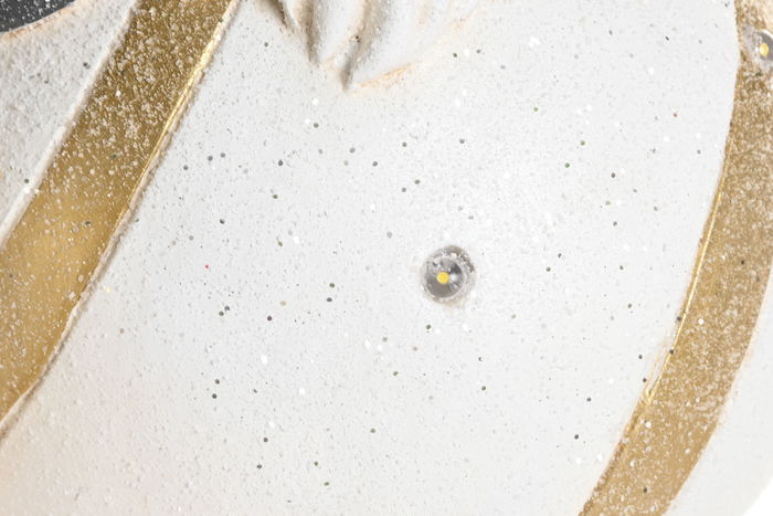 DKD Home Decor Figura Navidad Alpina Led Magnesia Verde Blanco Dorado 21.5 x 55 x 23 cm (3 Unidades)