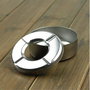 Inde Cenicero de Acero con Depósito de Agua, 9.4 x 9.4 x 3.2 cm (10 cm de Diámetro), Confortime - Color Plata (24 Unidades)